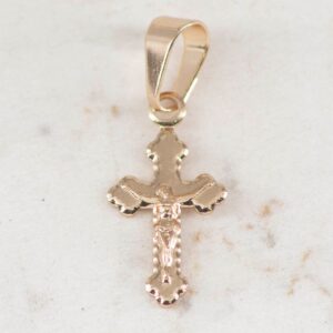 DIJE CRUCIFIJO PUNTAS MEDIANO