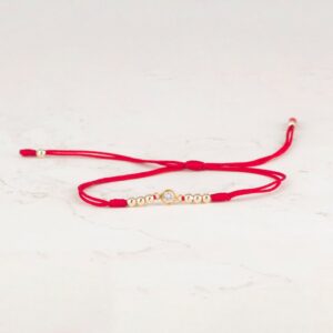 PULSERA TEJIDA 3MM HERRAJE CIRCON