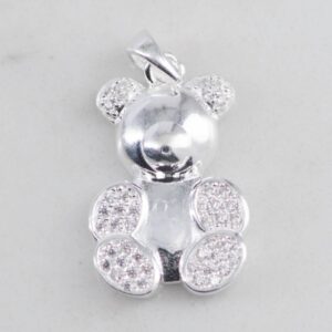 DIJE OSO LISO Y CIRCONES