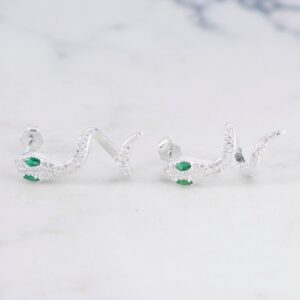 TOPO SERPIENTE CIRCONES OJOS ESMERALDA