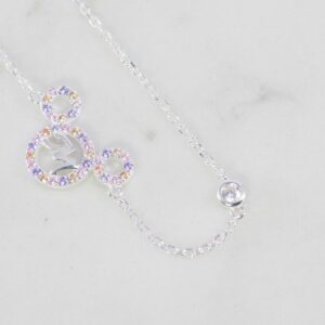 PULSERA SILUETA MICKEY CIRCONES COLORES 18CM