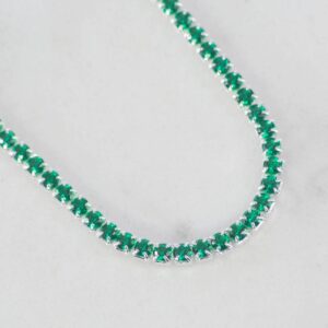 PULSERA TENNIS ESMERALDA 2.1MM-17CM