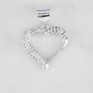 DIJE CORAZON SILUETA CIRCONES COLORES