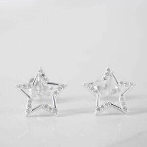 TOPO SILUETA ESTRELLA MICROCIRCONES